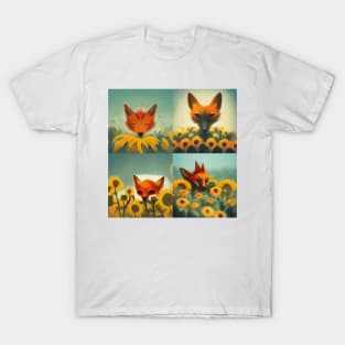 Sunflower Fox T-Shirt